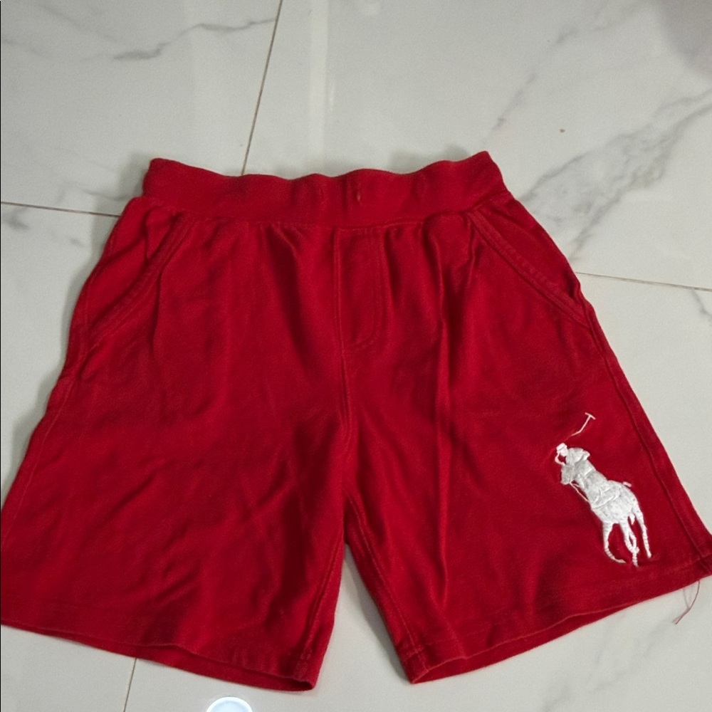 Polo by Ralph Lauren Red Athletic Kids Shorts